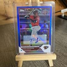 2023 Topps Pro Debut Juan Guerrero Blue Foil Auto #/150 Fresno Colorado Rockies