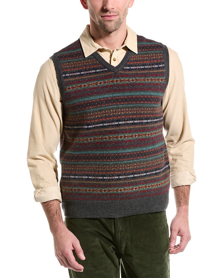 Мужской шерстяной свитер J.Mclaughlin Fairisle Corey