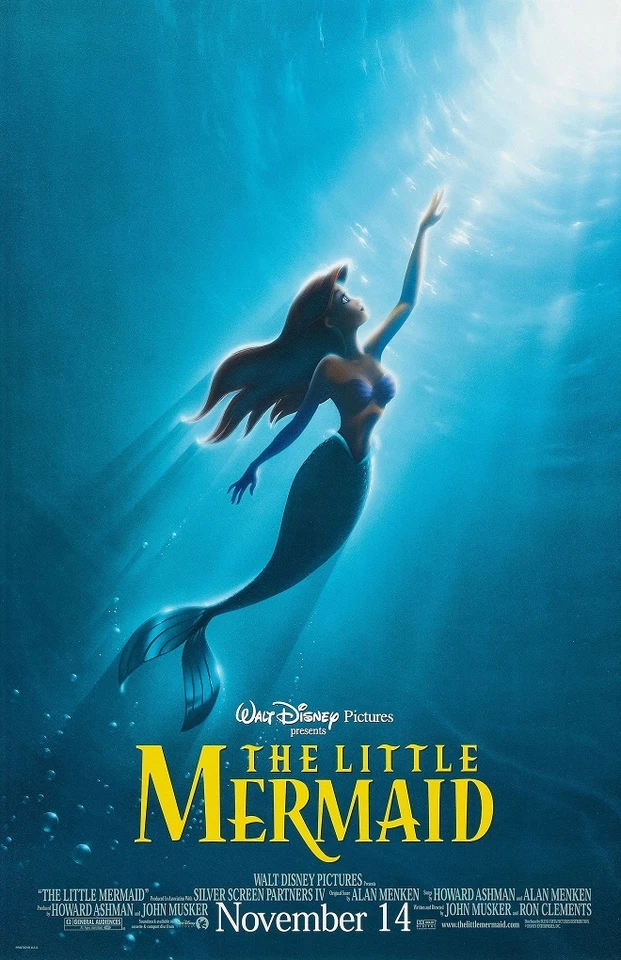 Walt Disney's The Little Mermaid movie poster (a) : 11 x 17 inches