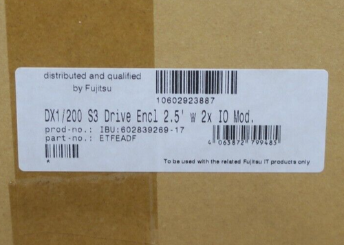 Fujitsu Eternus DX1/200 S3 2.5" DE Drive Enclosure 5x 600GB 15K HDD 2x IO Module - Picture 9 of 10