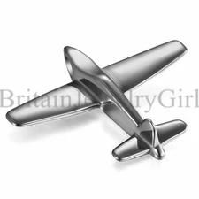Polished Airplane Charm Air Line Vacation Pendant Stainless Steel Chain Necklace