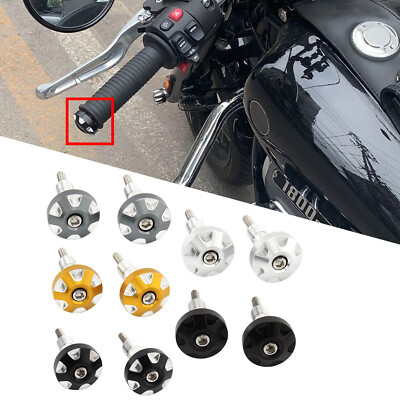 CNC Motorcycle Handlebar Grips Slider Handle Bar End Cap Plugs For BMW ...