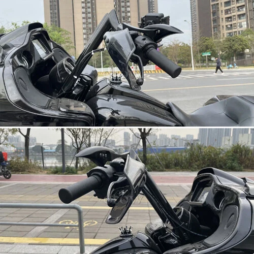 For Road King CVO/Road Glide Street Glide Motorcycle Handguards Shield Kit Foto 3 de 4
