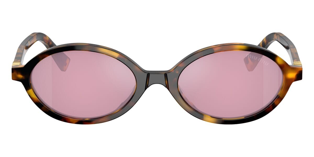 New MIU MIU MU04ZS VAU50D Honey Havana/Bordeaux Mirrored 50-18-140