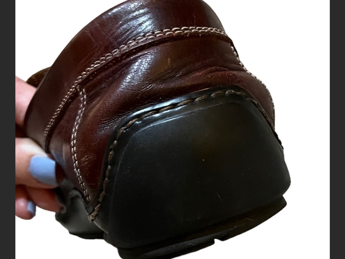 Donald Pliner Brown Leather Casual Slip On Driving Loafers 