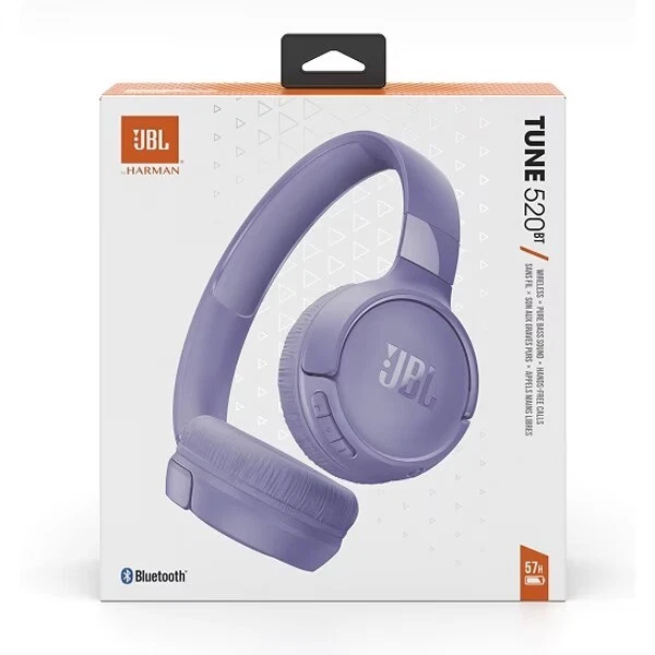 JBL Tune 520BT Wireless On-Ear Headphones Purple headset JBLT520BTPUR |