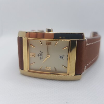 APPELLA-285 Gold plated / reliable and stylish Swiss men's wristwatch