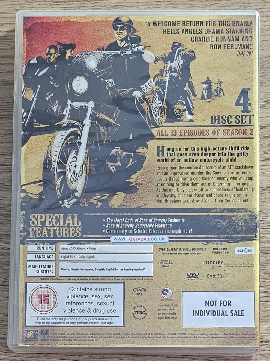 Sons of Anarchy: Complete Season Two (Ref:1) • DVD • Region