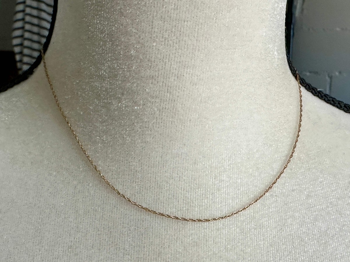 Vintage 1/20 14k Yellow Gold Filled Chain Necklace Signed