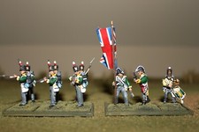 25mm Napoleonic British Light Infantry Company, 9-figures, Waterloo, 1815