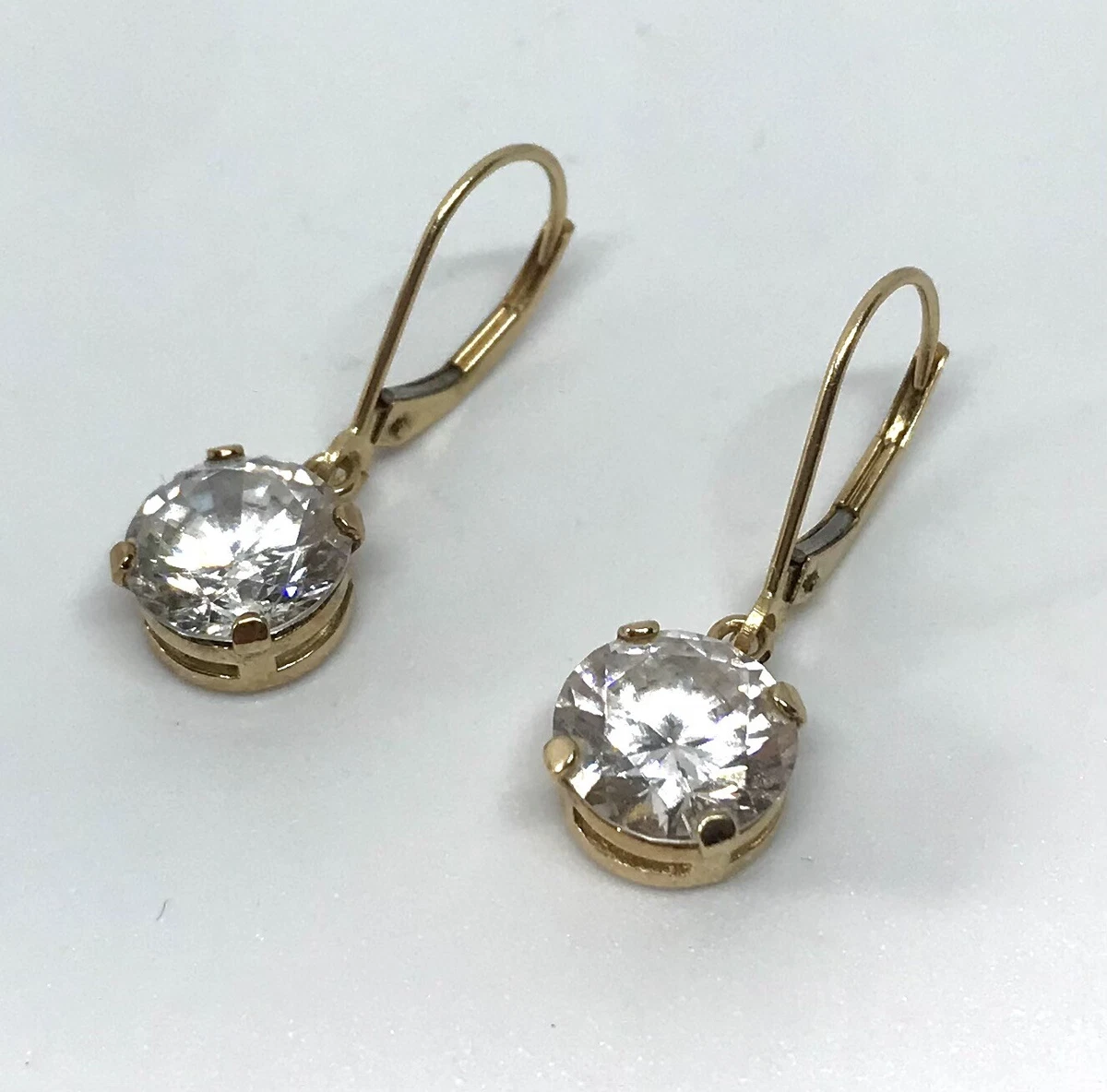 Diamonique drop best sale earrings