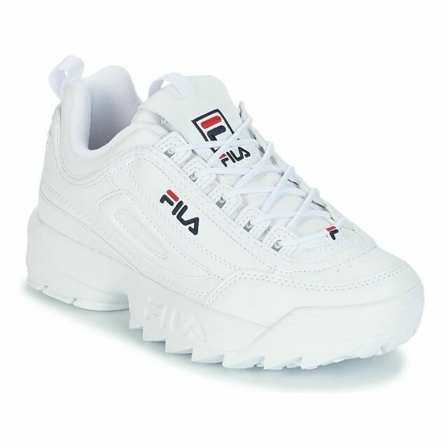 fila disruptor bianche e oro