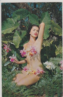 ORCHID WAHINE. HAWAIIAN BEAUTY.  VINTAGE POSTCARD 10388
