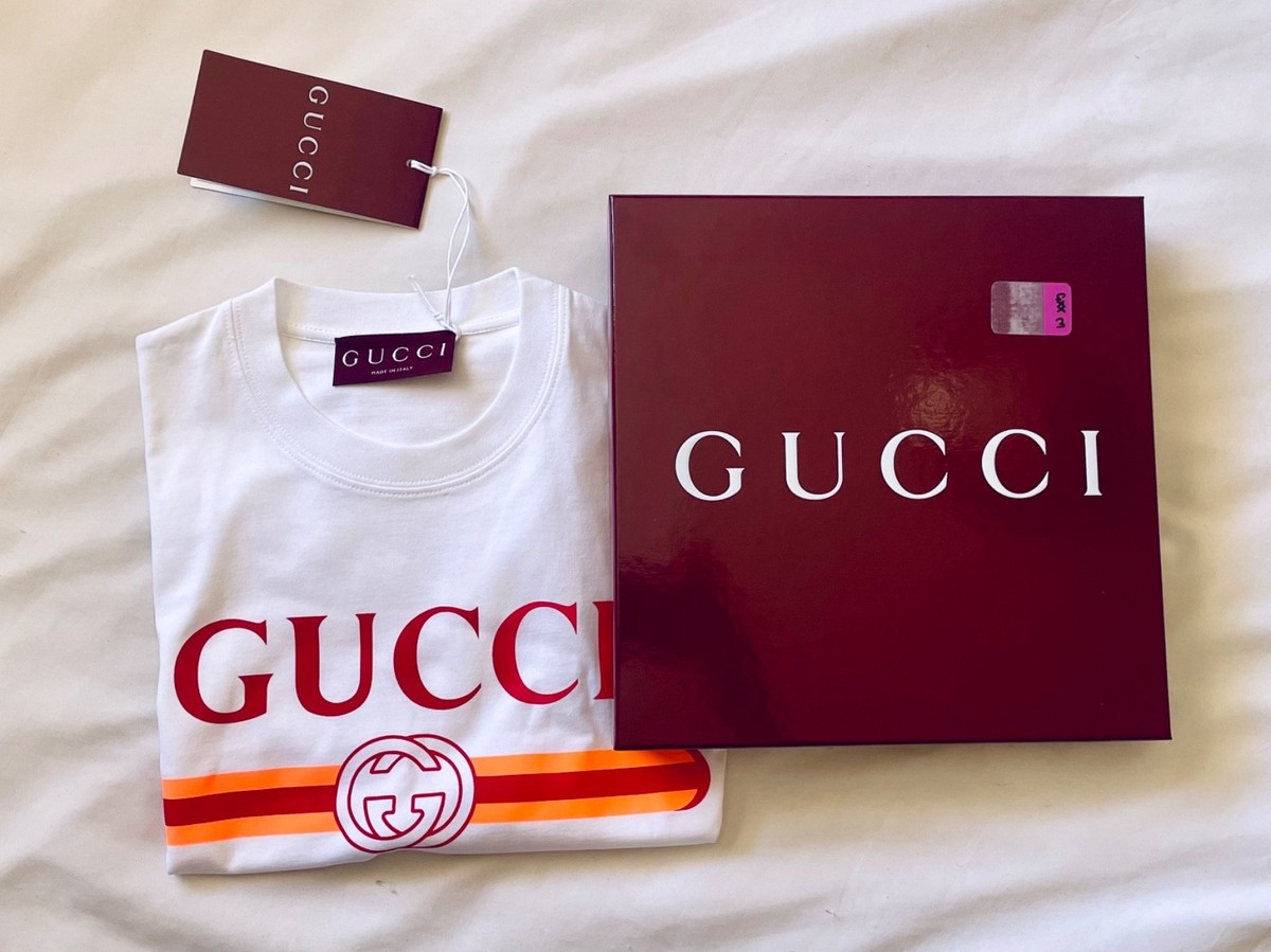 Gucci “G Loved” Logo T-Shirt – White – Size XS – Unisex – In