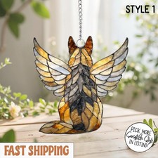Angel German Shepherd Dog Acrylic Suncatcher, Dog Memorial, Pet Loss Gift Decor