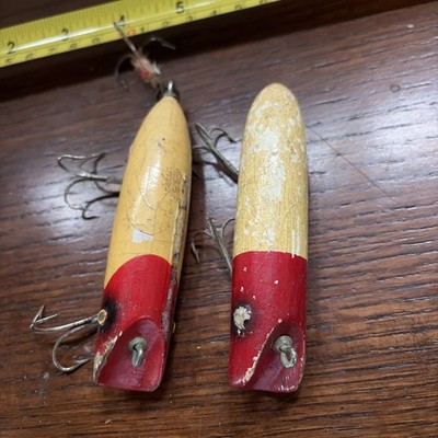2 Vintage South Bend, Bass Oreno Fishing Lure, tack eyes | eBay