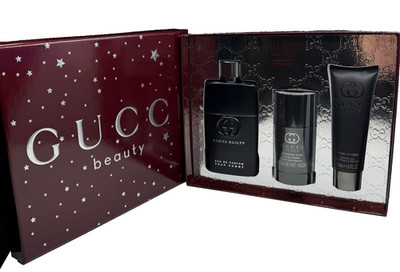 Gucci Guilty Beauty Eau De Parfum Pour Homme 3 Piece Set New In Box