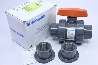 Hayward TB1150STE True Union Ball Valve 1 1/2'' PVC SKT/THD EPDM O Rings