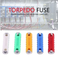 200Pcs Multicolor Torpedo Shaped Car Fuses Assortment Kit for European Old Style