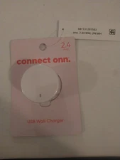 Connect Onn. USB wall charger 2.4 Amp - great for travel NOS