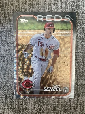 2024 Topps Series 1 - Crackle Foil #338 Nick Senzel - Cincinnati Reds - Bild 1 von 2