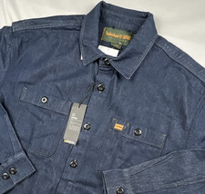 Timberland x AE Blue Denim Button Front Work Jacket Chore Coat Men's Size L NWT