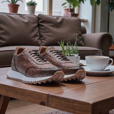 Andrea Nobile Krokodilleder Sneaker