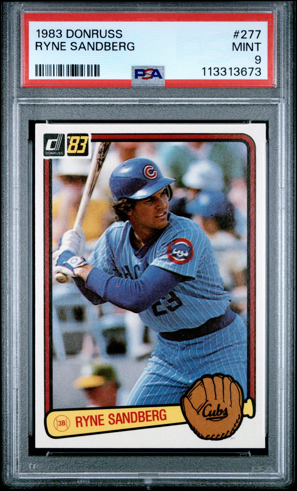 1983 DONRUSS #277 RYNE SANDBERG ROOKIE RC PSA 9