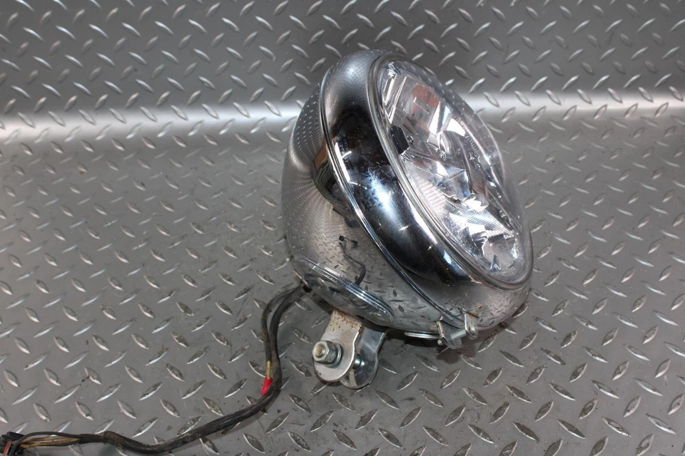 *NOTE* 08-17 Heritage Softail Classic FLSTC Chrome Headlight Headlamp OE WTY WTY Foto 4 de 4