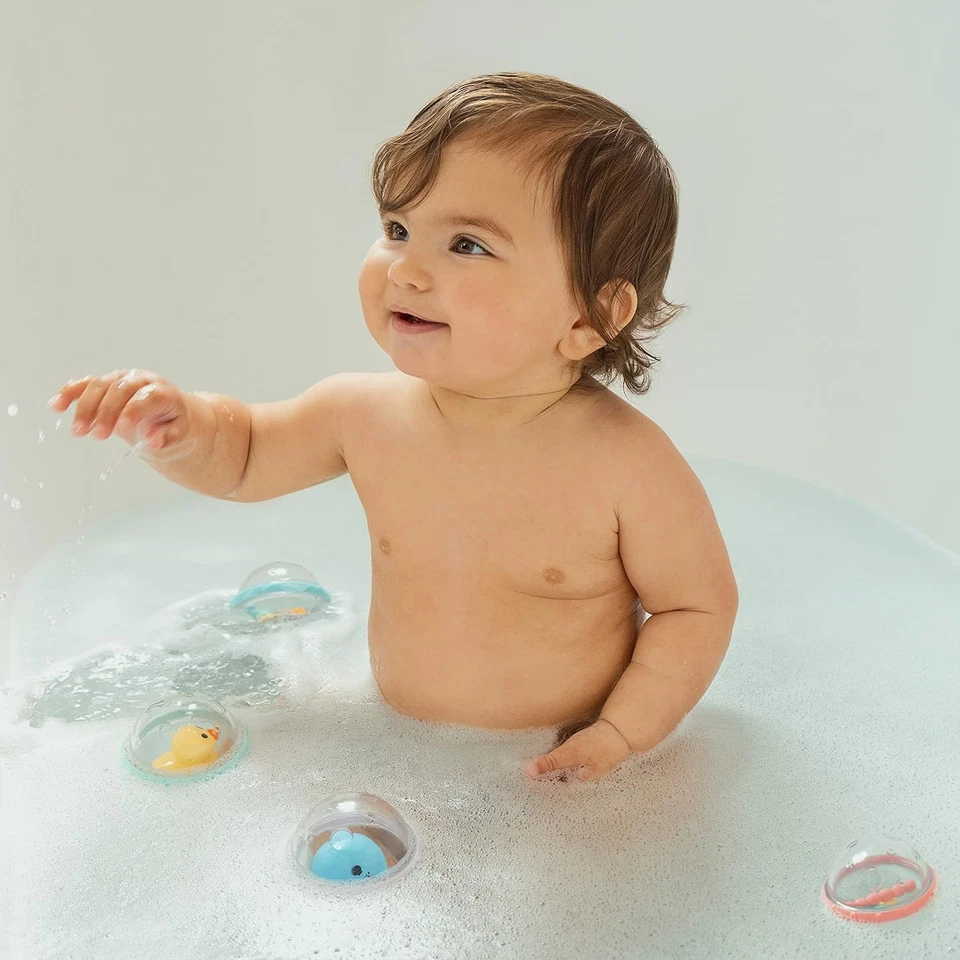 Baño Munchkin® Float & Play Bubbles™ para bebés y niños pequeños 4 unidades (paquete de 1)  Foto 3 de 4