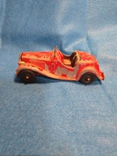 Vintage Hubley Kiddie #432 Metal Red MG Toy Car 5 1/2 In Lancaster P.A USA Made