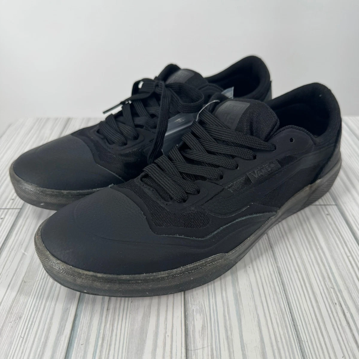 Size 12 - VANS AVE PRO LTD SHOES‎ (FA) BLACK REFLECTIVE 67 Vans Ave Pro Skate Shoes Black/Smoke Mens Size 7.5-8 | eBay main image 4