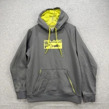 Pelagic Hoodie Mens Medium Grey Cyclone Fleece Pullover Sweatshirt Fishing