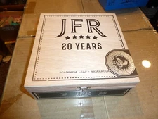 JFR 20 Years Titan Empty Wood Cigar Box 7" x 7" x 2.75"