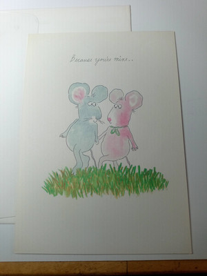 Because Your Mine Greeting Card W/Gift & Envelope Small Favors Brand