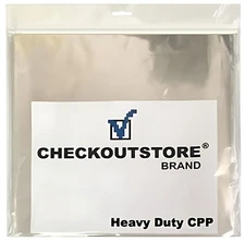 COS Clear Plastic CPP for 12" Vinyl 33 RPM Record ONLY (INNER Sleeves)