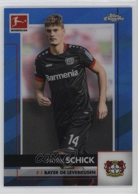 2020-21 Topps Chrome Bundesliga Blue Refractor /150 Patrik Schick Rookie RC 12zw