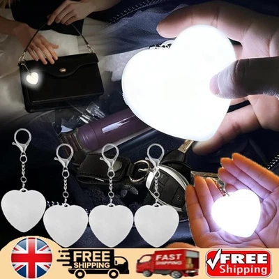 1~5x Heart Pattern Touch Sensing Light Portable Handbag Light LED Creative Gifts