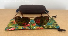 Maui Jim Mens Sunglasses Brown Solid Titanium MJ251 16C 54 Size OS Case Pouch