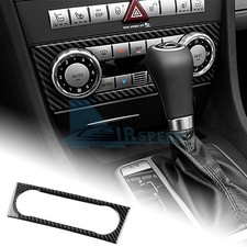 For Mercedes-benz Slk 2004-10 Center Control Ac Panel Trim Sticker Carbon Fiber