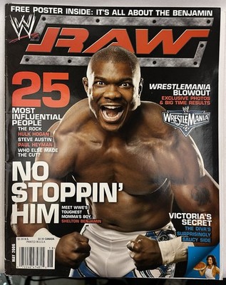 WWE RAW Magazine (MAY 2006) SHELTON BENJAMIN w/Poster