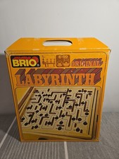Vintage Brio Original Labyrinth Wooden Maze Roller Game Sweden No ball 35310