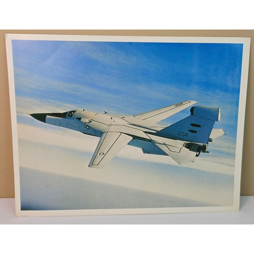 Grumman EF-111A Raven Tactical Jamming System Vtg Lithograph Photo Specs 11x8.5