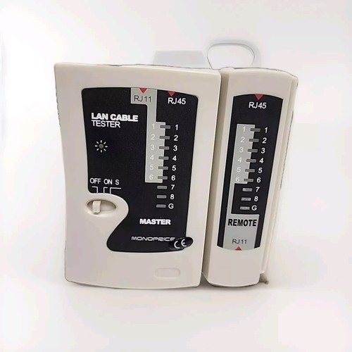 Lan Cable Tester W/Remote & Case Working W/battery RJ11 RJ45 Master ...