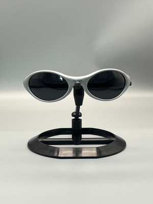 Oakley x Kith Polarized Eye Jacket   Silver Frame with Black Lenses
