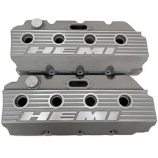 426 Hemi Valve Cover Set Mopar New Old Stock - Die Cast Aluminum - Bead Blast