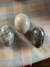 Marble Eggs Lot Of 3