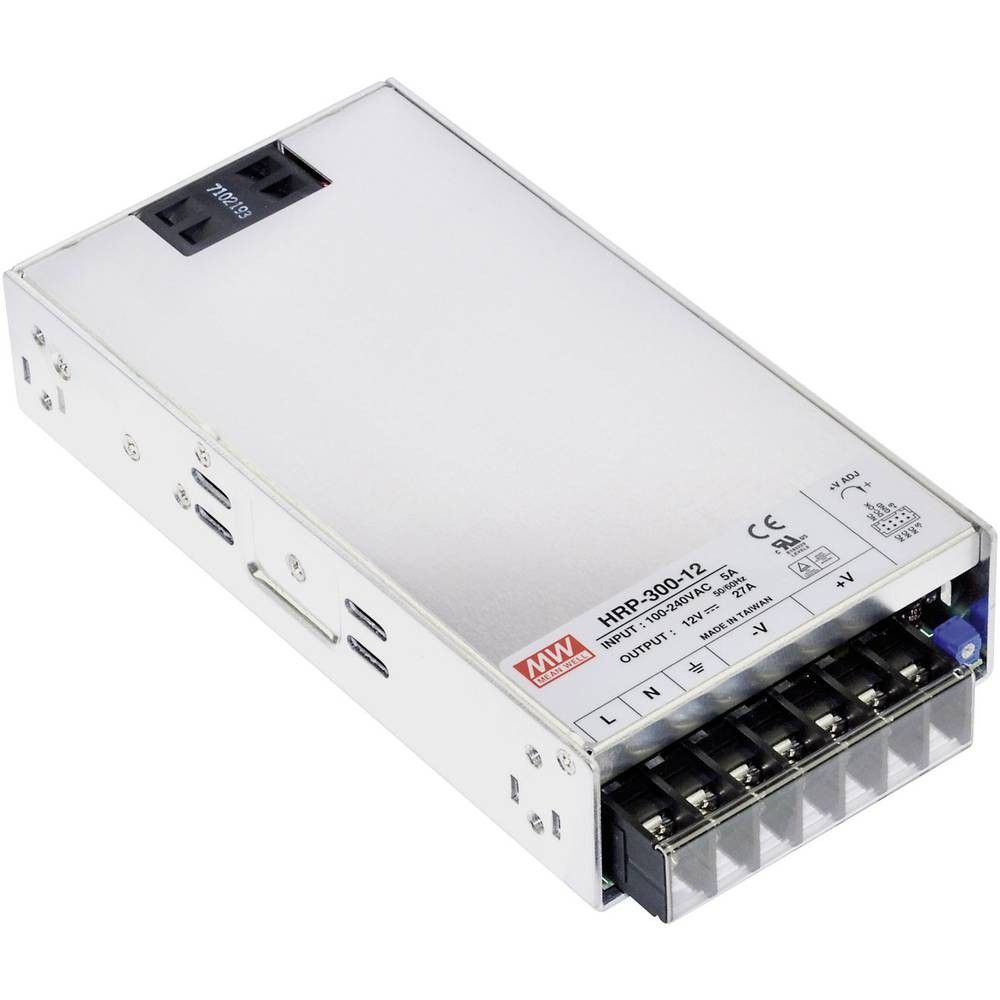 Alimentation 12V HRP-300-12 Mean Well avec correction PFC actif