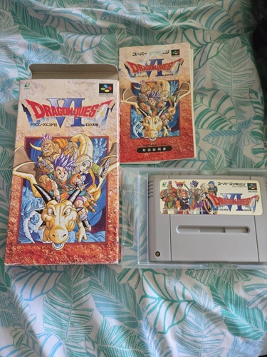 Final Fantasy VI Super Famicom Dragonquest IV Game Cartridge