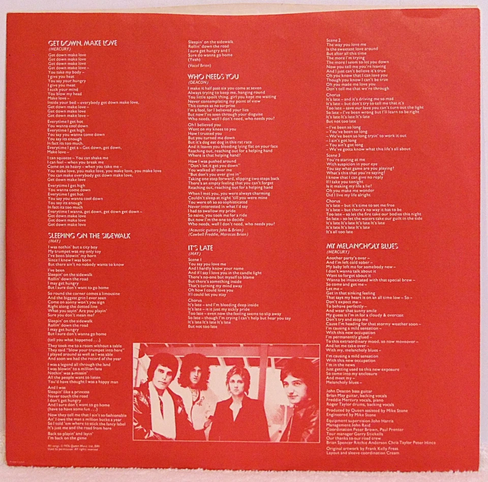 Queen - News of the World - 1977 Elektra 6E-112 Rock Vinyl LP Record Album - Image 4 of 4